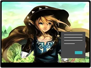 The Legend of Zelda Breath of The Wild Dark theme for Windows 11