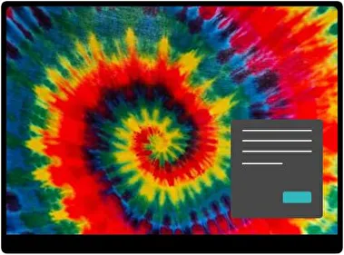 Tie Dye Dark theme for Windows 11