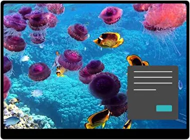 Tropical Fish Dark theme for Windows 11
