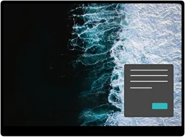 Waves 4K Dark theme for Windows 11