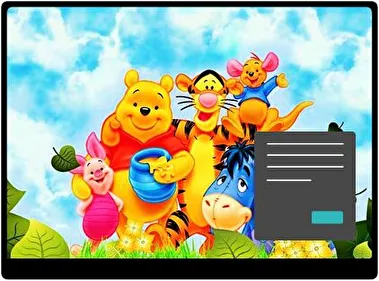 Winnie Pooh Dark theme for Windows 11