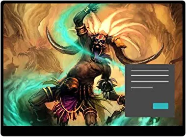 Witch Doctor Diablo Iii Dark theme for Windows 11