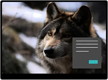 Wolf Dark theme for Windows 11