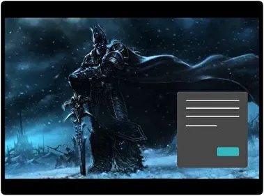 World Warcraft Lich King Dark theme for Windows 11