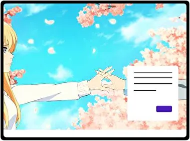 Your Lie In April theme for Windows 11