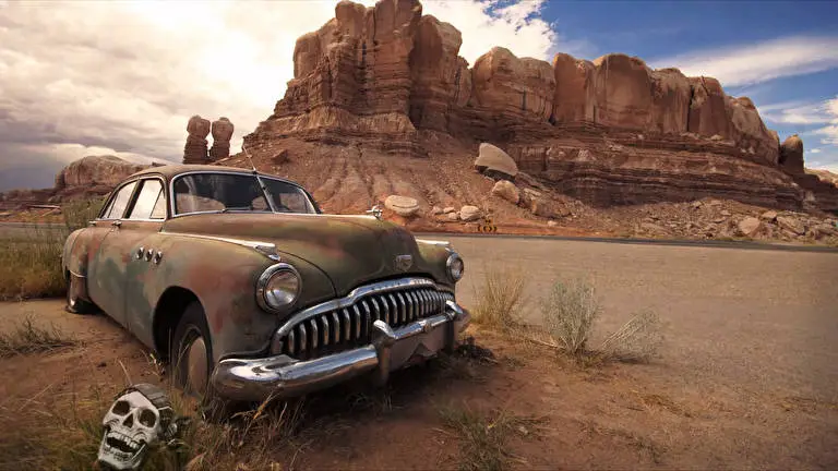 Abandoned Car theme for Windows 11 Slideshow image 2