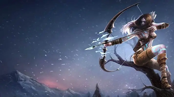 Ashe Lol theme for Windows 11 Slideshow image 1