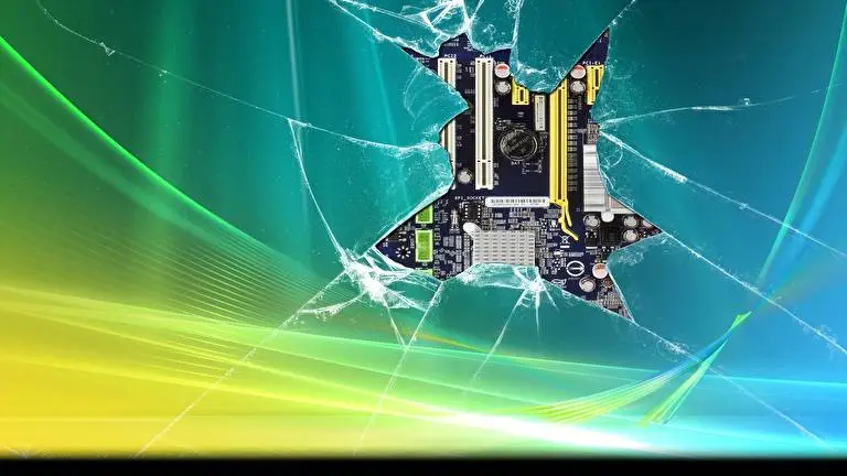 Broken Screen Dark theme for Windows 11 Slideshow image 3