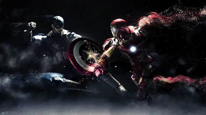 Captain America Civil War Dark theme for Windows 11 Slideshow image 1