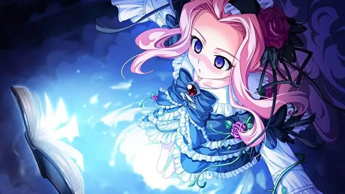 Cute Anime Girls Dark theme for Windows 11 Slideshow image 4