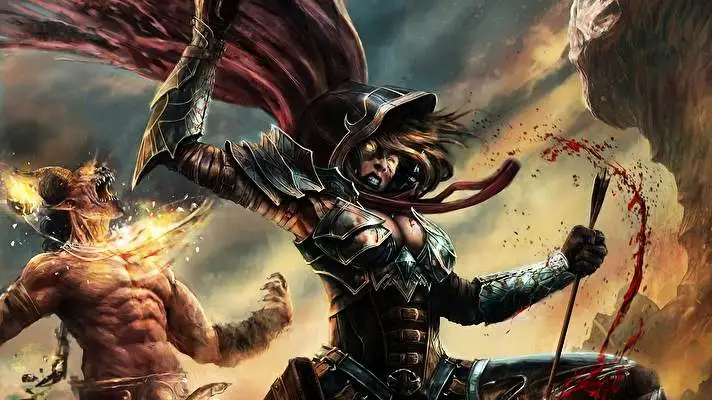 Demon Hunter Diablo Iii Dark theme for Windows 11 Slideshow image 2