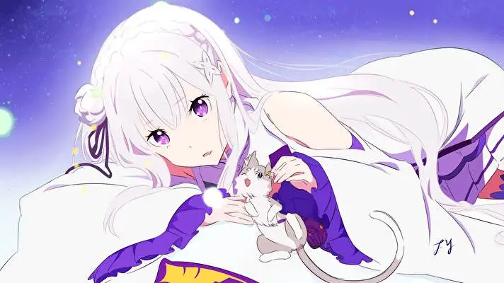 Emilia Rezero theme for Windows 11 Slideshow image 1