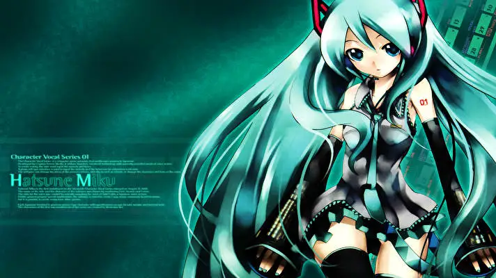 Hatsune Miku theme for Windows 11 Slideshow image 2