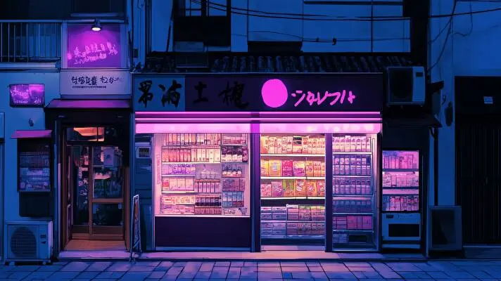 Neon Streets at Night theme for Windows 11 Slideshow image 5