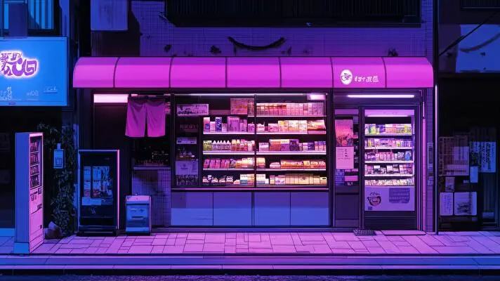 Neon Streets at Night theme for Windows 11 Slideshow image 7