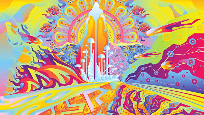 Psychedelic theme for Windows 11 Slideshow image 3