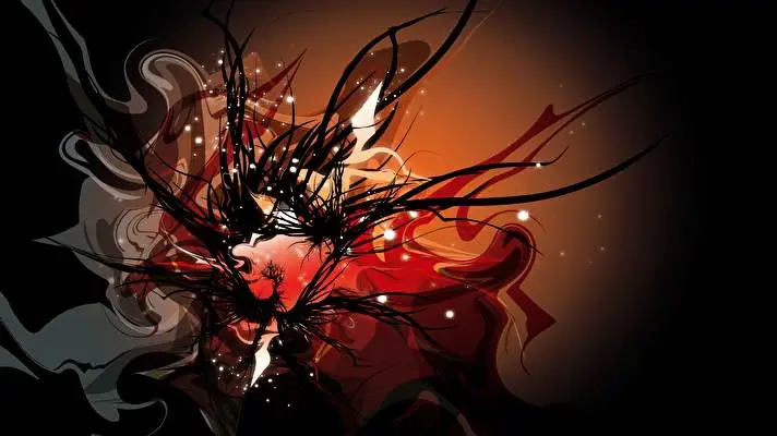Red and Black theme for Windows 11 Slideshow image 1