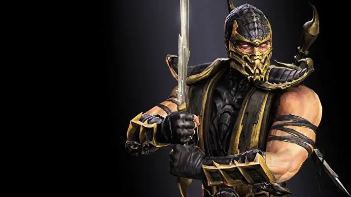Scorpion Mortal Kombat Dark theme for Windows 11 Slideshow image 1