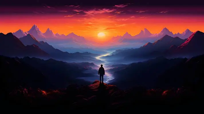 Solitude Sceneries Dark theme for Windows 11 Slideshow image 1