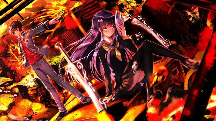 Twin Star Exorcists Dark theme for Windows 11 Slideshow image 1