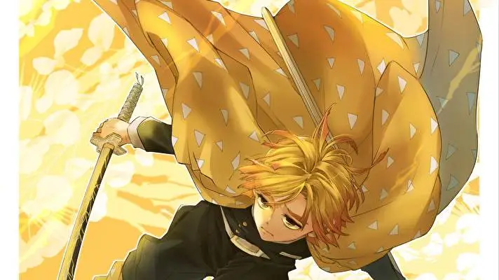 Zenitsu Agatsuma Dark theme for Windows 11 Slideshow image 4