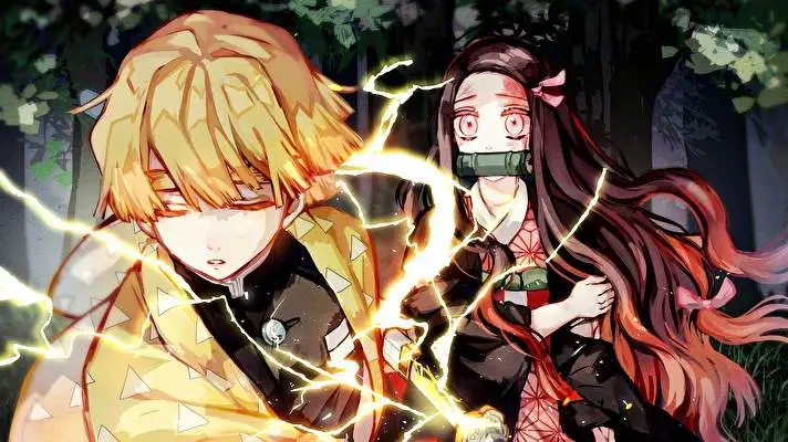 Zenitsu Agatsuma Dark theme for Windows 11 Slideshow image 5