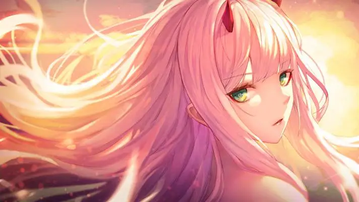 Zero Two theme for Windows 11 Slideshow image 5